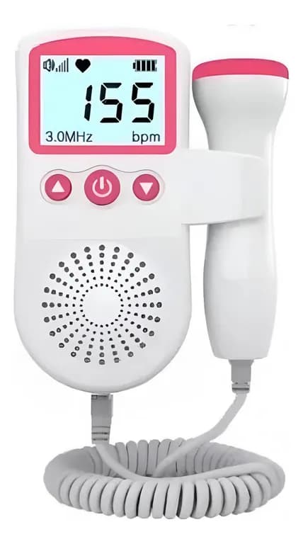 Monitor Fetal Doppler Latidos Fetales Corazon Bebe - Rosa