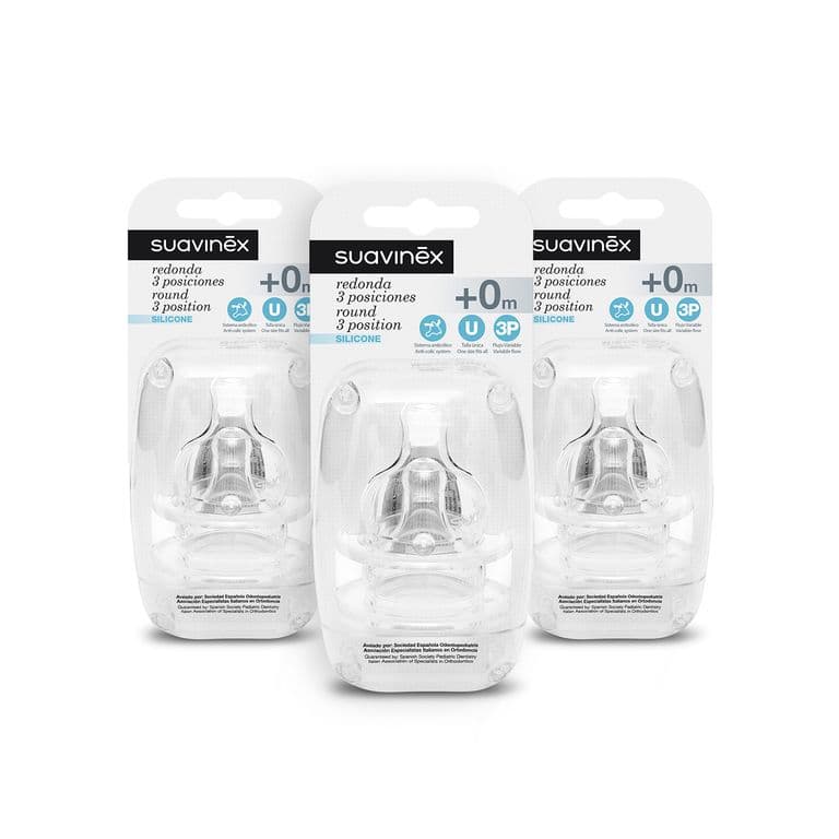 PACK 3 TETINAS REDONDA SILICONA 2 UN