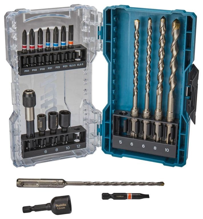 Set Brocas SDS-Plus Y Puntas 18 Pzas -