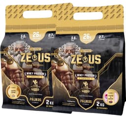 100% Whey Protein - 2 x Doypack de 2kg(Cappuccino y Frutos del bosque)