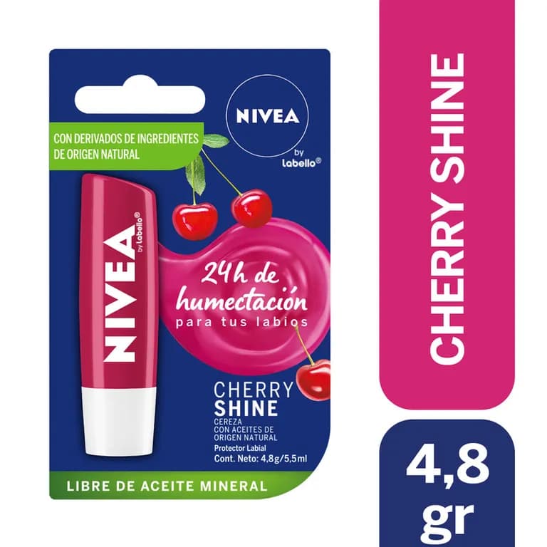 Balsamo Labial Cherry Shine 4,8Gr