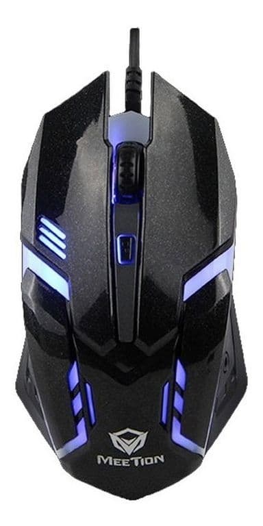 Mouse Gamer M371 Windows Optico Rgb Color Negro