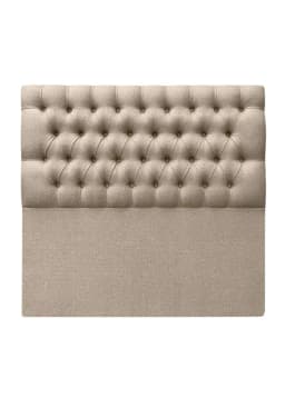 Respaldo de Cama Capitone Premium Lino Beige - 2 Plazas