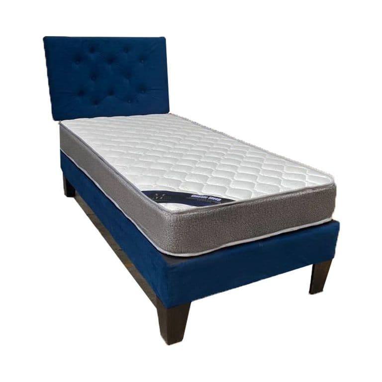 Cama HVM 15P Azul Respaldo