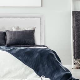 Respaldo de Cama Flat Frame Tachas Lino Crema - Super King