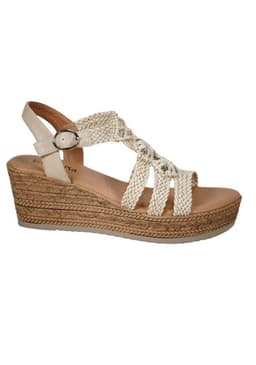 Sandalia Roma Beige Beige 35
