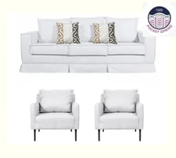 Living 311 Pompeya Blanco Crudo con Resortes pocket