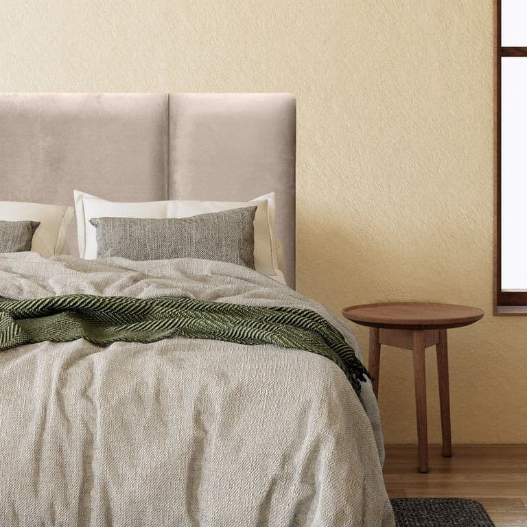 Respaldo de Cama Block Felpa Beige - Queen