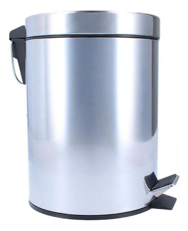 Papelero Basurero Pedal 3 LT Acero Inoxidable