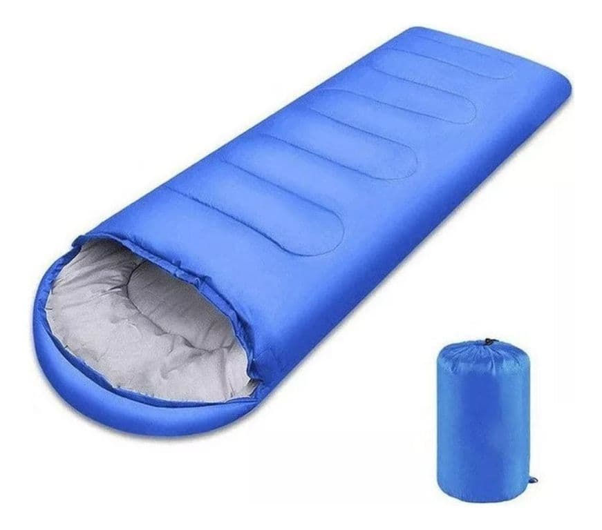 Saco Dormir Camping Individual Camping Adultos Azul