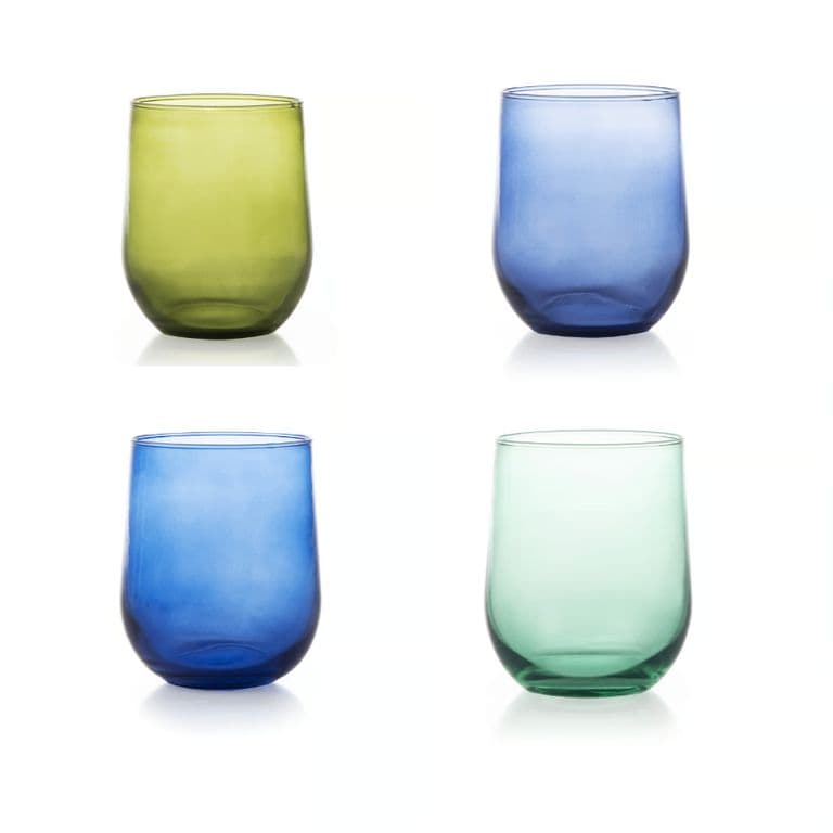 SET 4 STEMLESS COLORS 497 ML