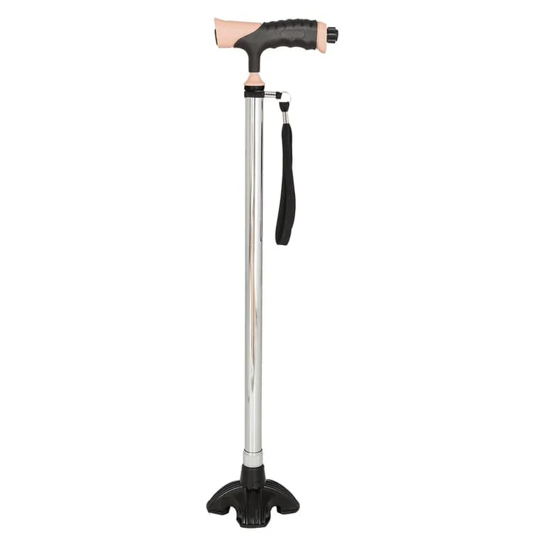 BASTON LED DE 4 APOYOS ROSADO