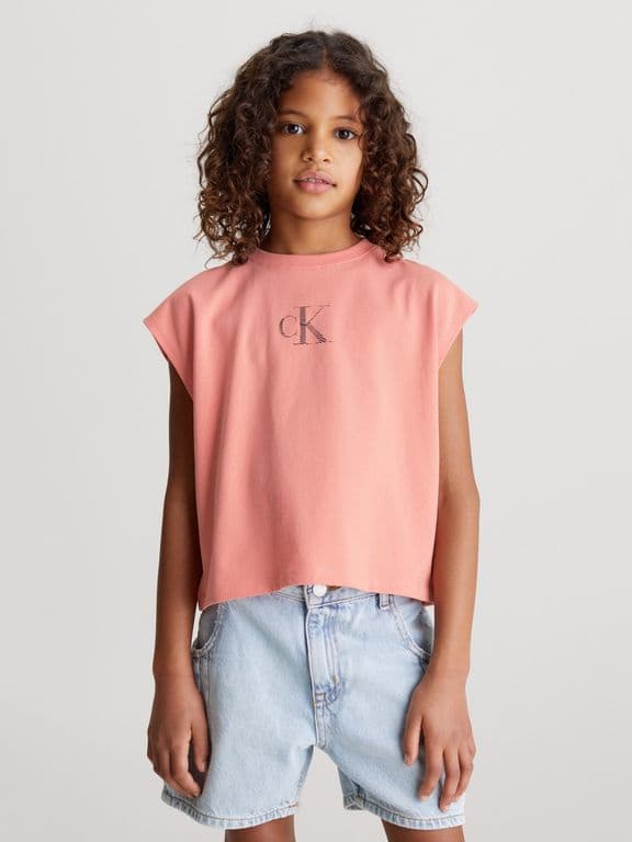 Polera Nina Iridescent Rosado Rosa 41