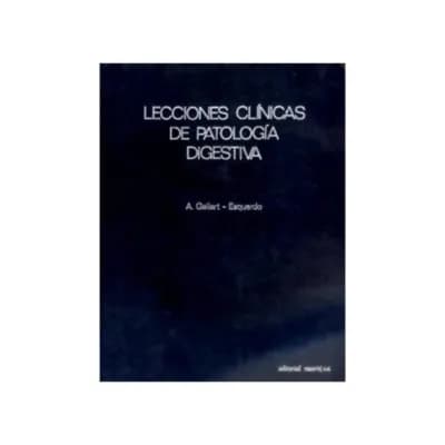 Lecciones Clinicas De Patologia Digestiva