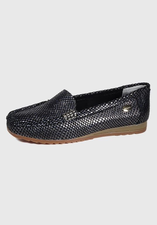 Mocasin Cuero Ethel Negro Negro 37