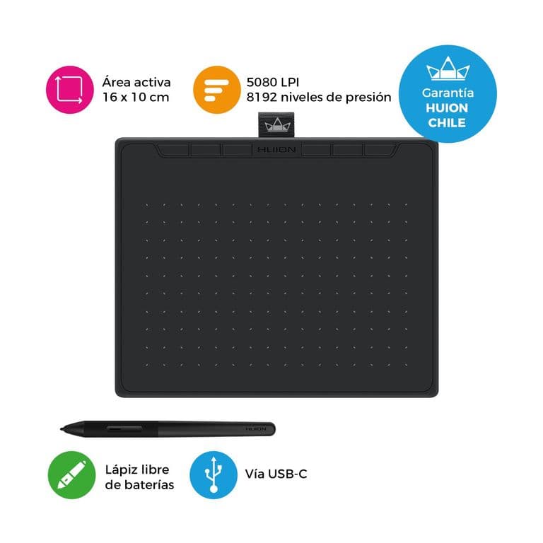 Tableta Grafica Digitalizadora Inspiroy RTS-300 Black