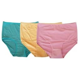 Pack 3 Calzon Alto Mujer Fibra Bambu Colores 3204 Multicolor XL
