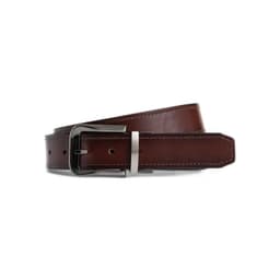 Velez Cinturon Doble Faz De Cuero Vintage Miel Ambar 42