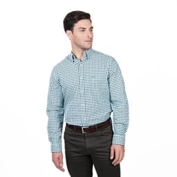 Camisa Brooklyn Cuadrille Regular Fit Azul Marino 2XL