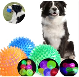 Pelota Juguete Luz y Sonido Mascota Perro Interactiva 6cm