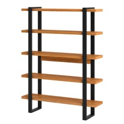 Estante 5 repisas Yulton roble- negro
