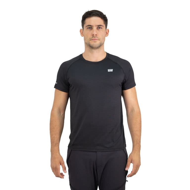 POLERA DRY FIT HW SPX MANGA CORTA HOMBRE BLACK Negro XL