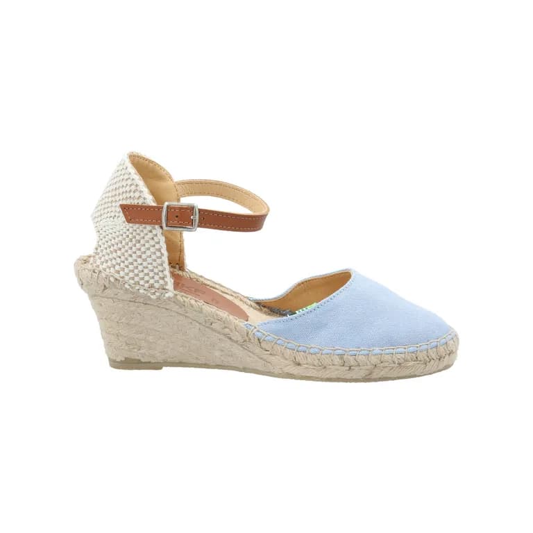 Alpargata Mujer Jacinta Azul Marino Celeste 35