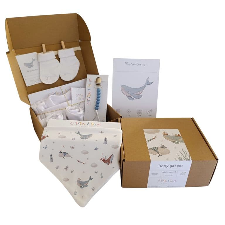 CAJA REGALO BABY SHOWER OCEANO