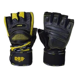 Guantes Pesas Gym Entrenamiento Gimnasio Tiger Pro Cuero Amarillo L