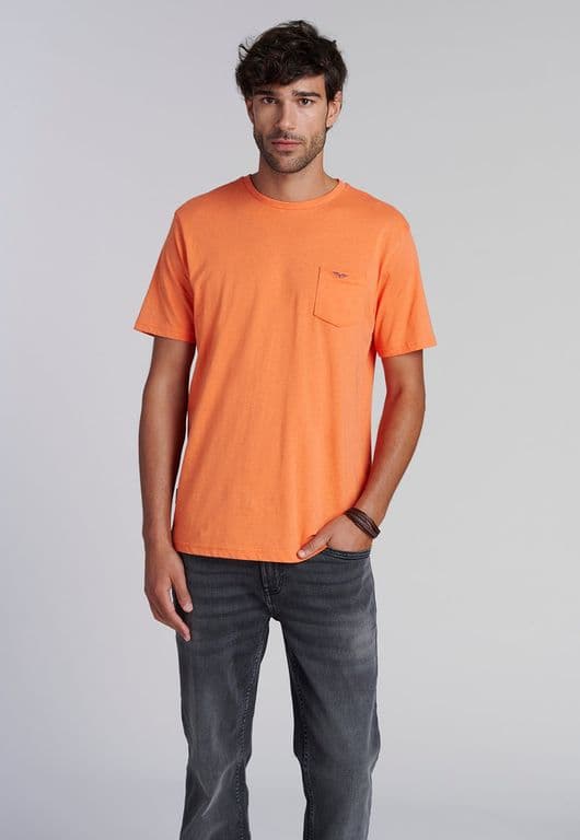 Polera Bolsillo Houston Naranjo Naranja S