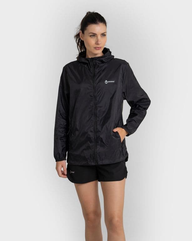 Cortaviento Eco Brendar Mujer Negro S