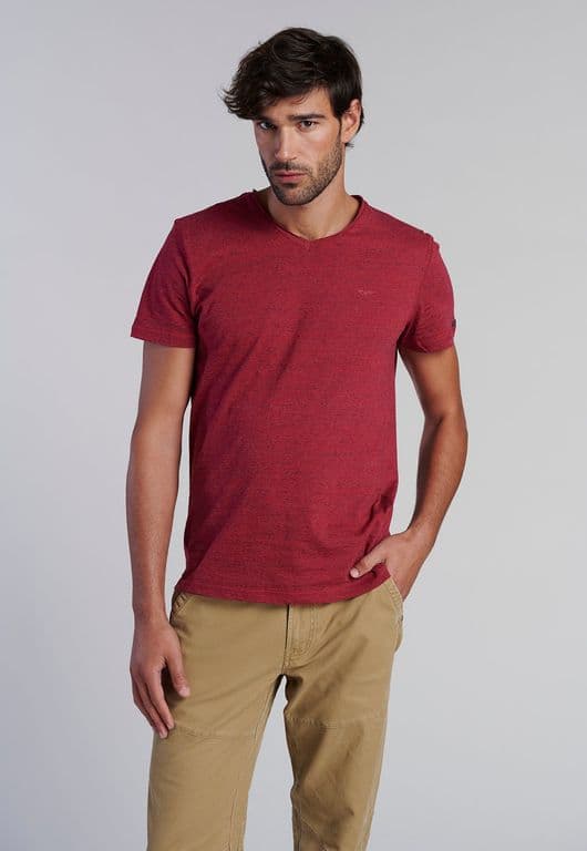 Polera V Neck Alaska Rojo Rojo S