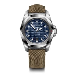 Reloj INOX Automatico correa de madera azul Azul TALLA UNICA