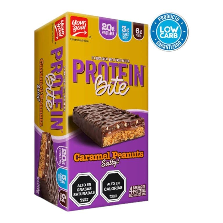 Box 4 Barras Protein Bite 20G - CARAMEL PEANUT