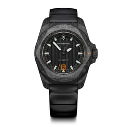 Reloj INOX Carbon Automatico correa caucho Negro TALLA UNICA