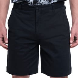 Bermuda Gabardina Frente Plano Negro 52