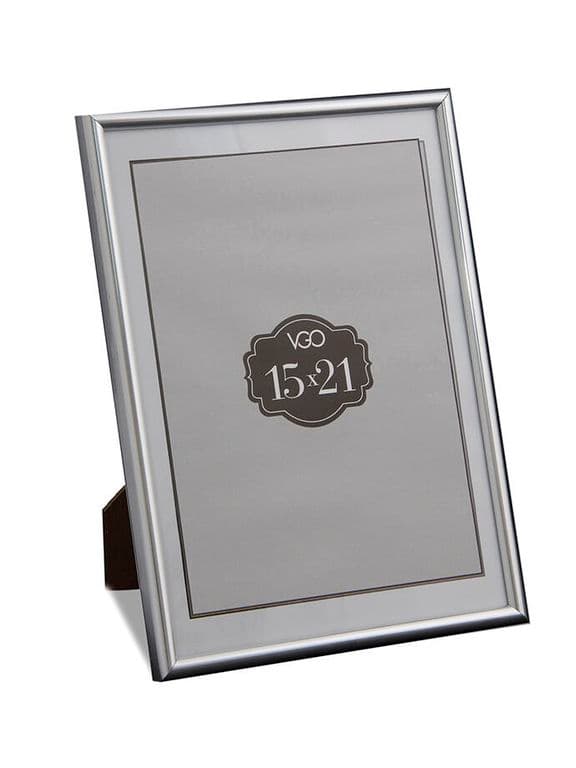 Marco Plateado 10x15 en plastico metalizado