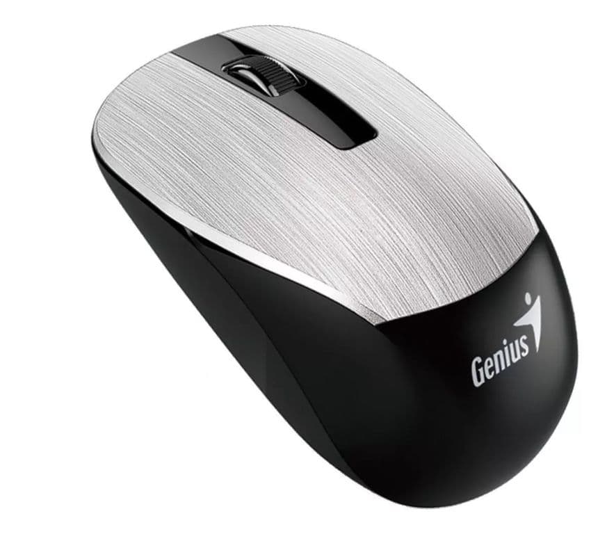Mouse Inalambrico Nx-7015 Silver Wireless 1200 Dpi