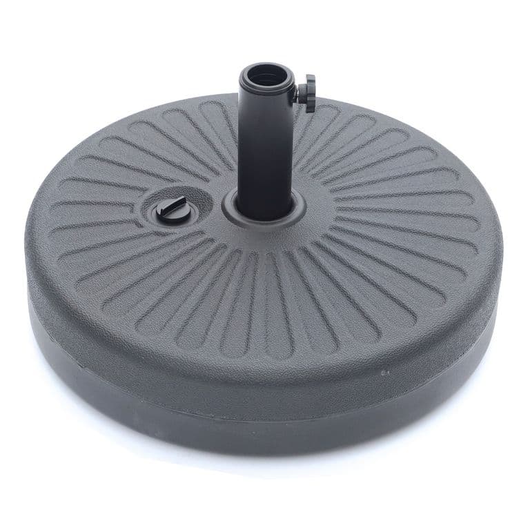 Base Redonda Para Quitasol 21 kg Negro