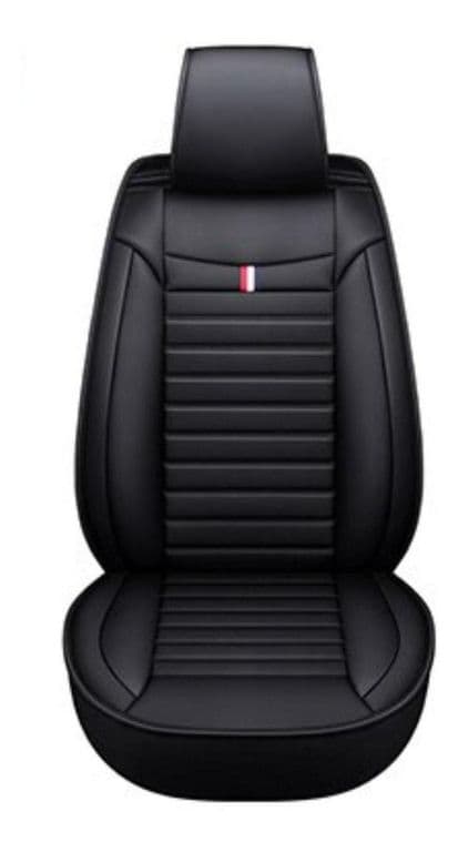 Funda Asiento Auto Deluxe Eco Cuero Milan Negro - Negro