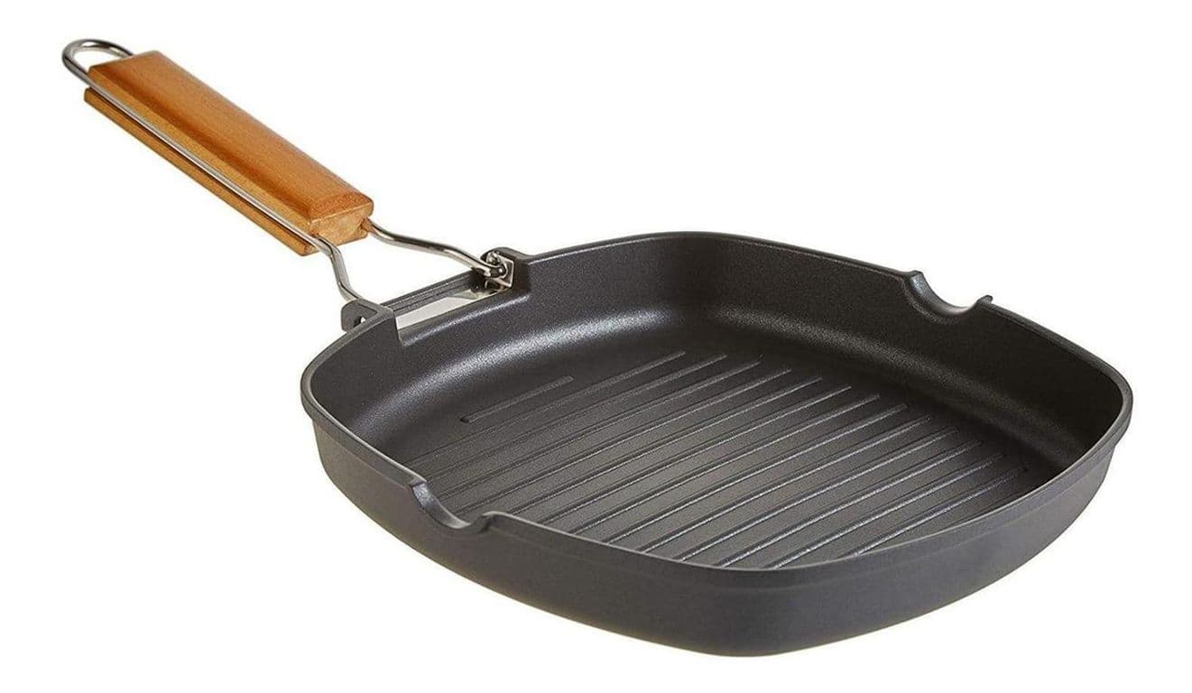 Sarten Parrilla Cocina Grill Cuadrado Antiadherente 24 CM