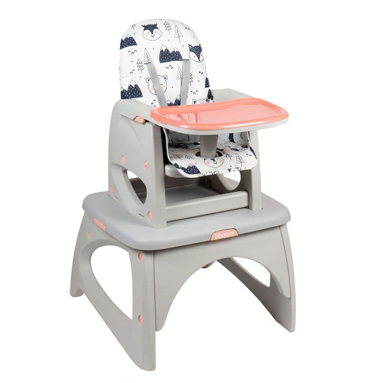Silla de Comer Escritorio Foodzy 4-in-1 Rosado Rosado claro