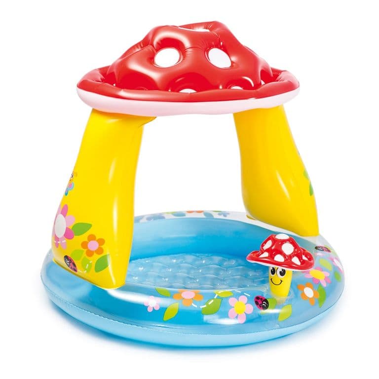 Piscina Infantil con Parasol Mushroom para Bebe