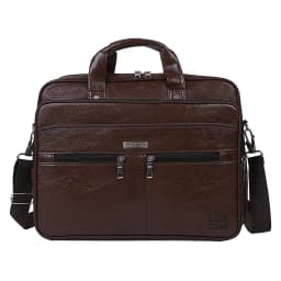 Maletin Cuero Oficina Notebook Tablet 15.6 Pulgadas Cafe ...