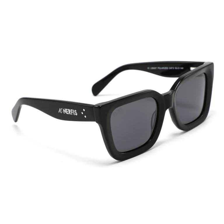 Anteojos de sol Marsella Eco Acetato Black Negro TALLA UNICA