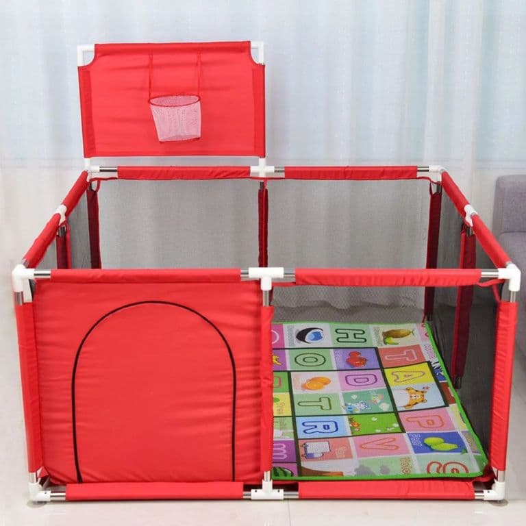Corral Bebes Piscina Juego Interactivo Rojo