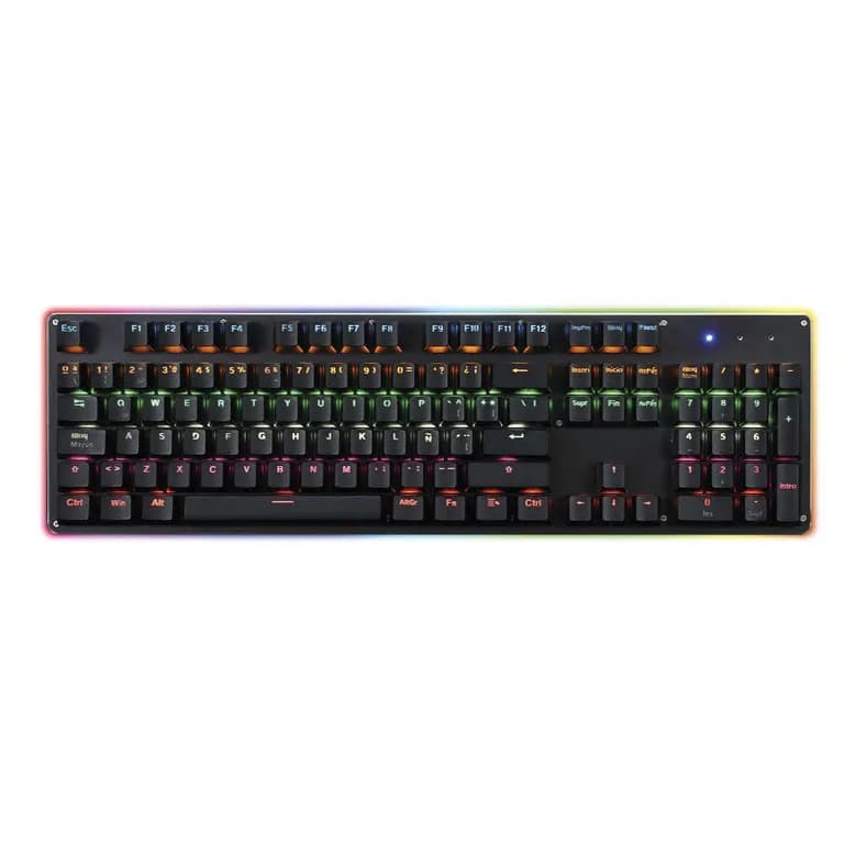 Teclado Gamer Mecanico Retroiluminado Base Aluminio - SC
