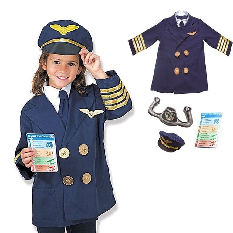 Disfraz y Accesorios Piloto Avion Comercial