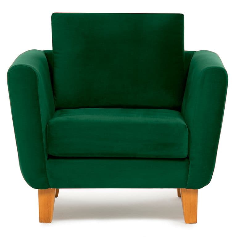 SILLON THOMAS FELPA VERDE