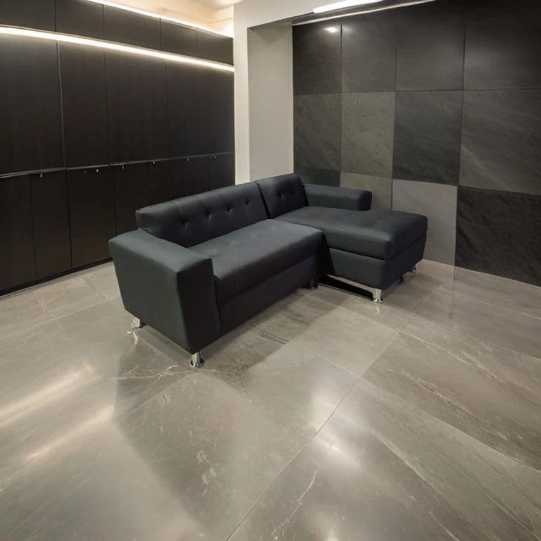 SOFA SECCIONAL MILAN DERECHO NEGRO LINO